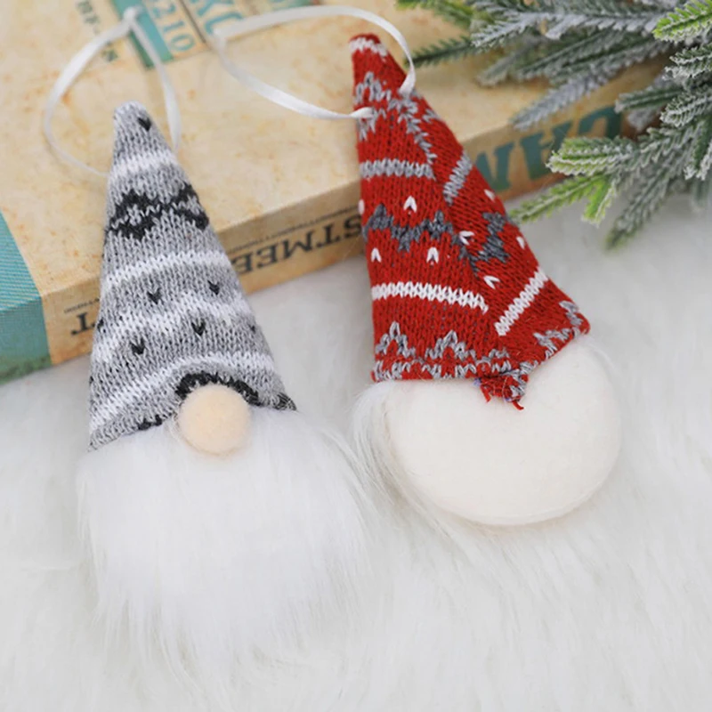 Crăciun Fără Chip Gnome Santa Xmas Copac Agățat Ornament Papusa Decor Pentru Acasă Pandantiv Cadouri