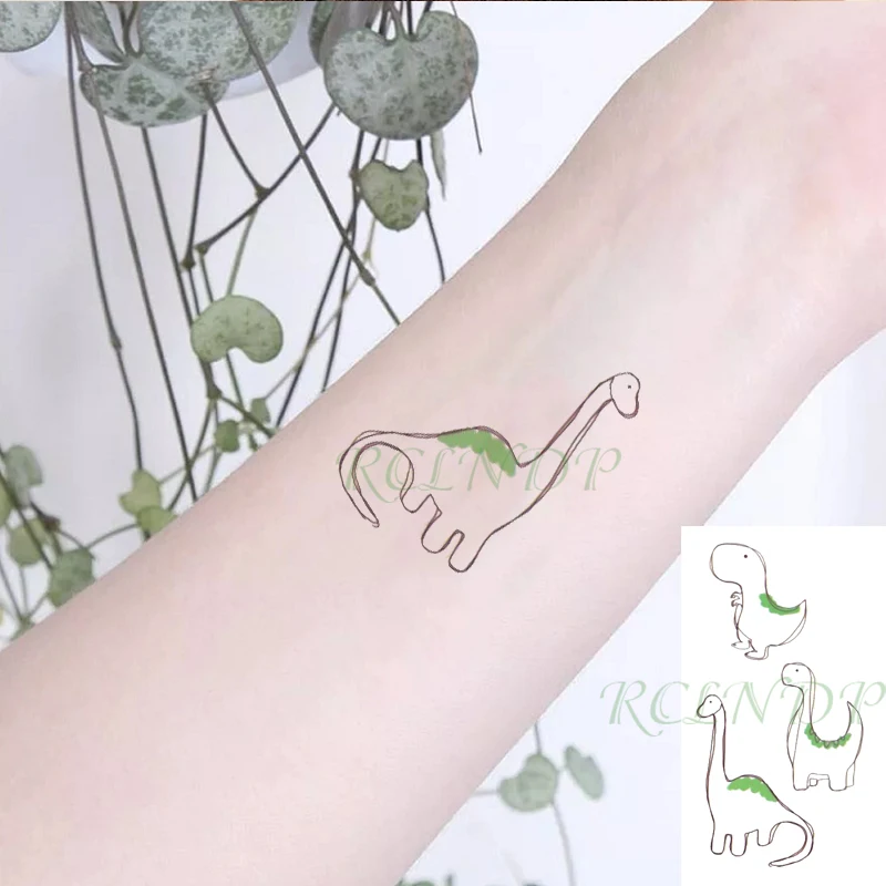 Impermeabil Tatuaj Temporar Sticker Dinozaur Animale Tatuaj Flash Tatuaj Mână Încheietura Piciorului Brațul Gat Tatuaje False pentru Barbati Femei Copil