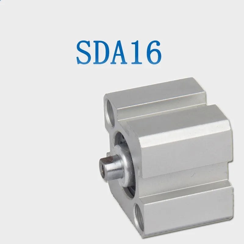 Livrare gratuita Subțire cilindru SDA16 seria 5 mm la 100mm accident vascular cerebral aliaj de aluminiu cilindru de aer componente Pneumatice