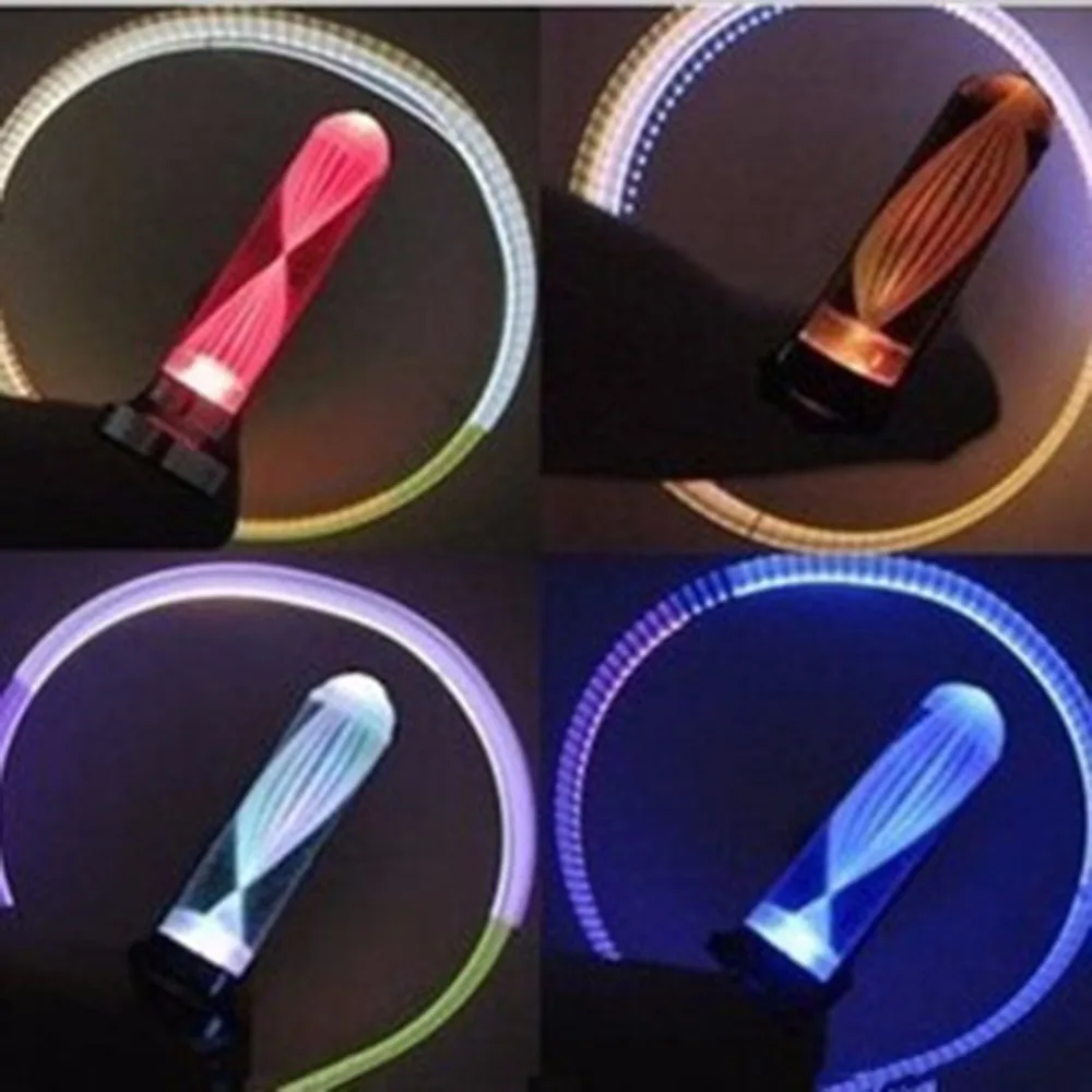 1 buc Biciclete Cool Roată de Bicicletă Anvelope de Aer Valve Stem Capac Multi-Color LED-uri Lumini de Siguranță Lanterna Metal Siguranță Noapte Întunecată de Iluminat