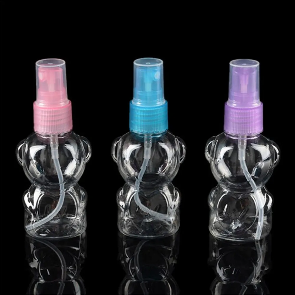1 buc Fierbinte Mini Portabil Gol Spray-urile de Desene animate Drăguț din Plastic Transparent 30ml Reîncărcabile Sticla Recipient