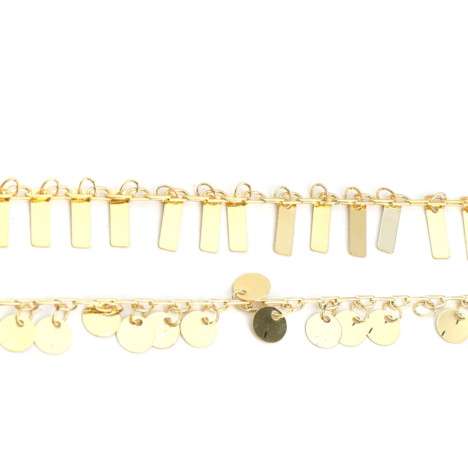 1 M de Cupru Link-ul Lanț Constatările Placat cu Aur cu Dreptunghi Pandantiv Rotund Lanțuri 13x3mm Pentru DIY Colier Bijuterii de Luare