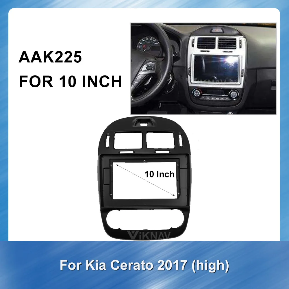 10 Inch Radio Auto Multimedia fascia pentru Kia Carens Mare meci 2007 am tabloul de Bord ABS plastic Instalare GPS Navig Fata Placa