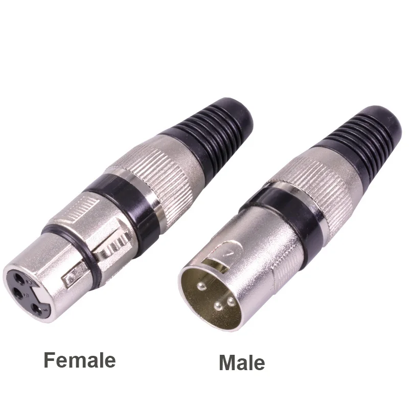 100buc/lot 3 Pin XLR de sex Masculin / de sex Feminin Jack Plug Conector de Sârmă 3 Poli XLR Microfon Mufa MICROFON Cablu Audio Conectori 7 Culori