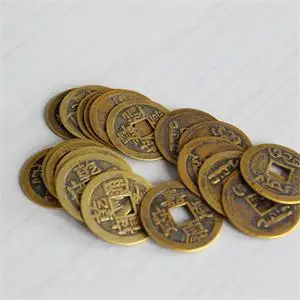 10buc/lot 23mm Chineză Feng Shui Norocos Ching/Alama Antic Monede Set de Învățământ Art Decor
