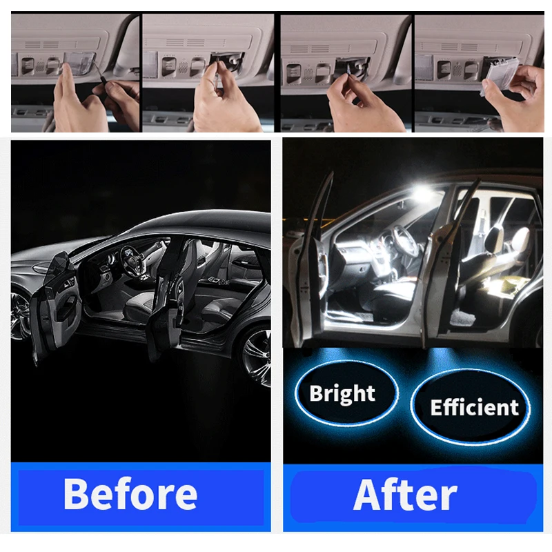14pcs Auto Becuri cu LED-uri de Interior Kit Pentru 2007-Chevy Chevrolet Tahoe 6000K Alb Harta Dom Portbagaj lumină de inmatriculare