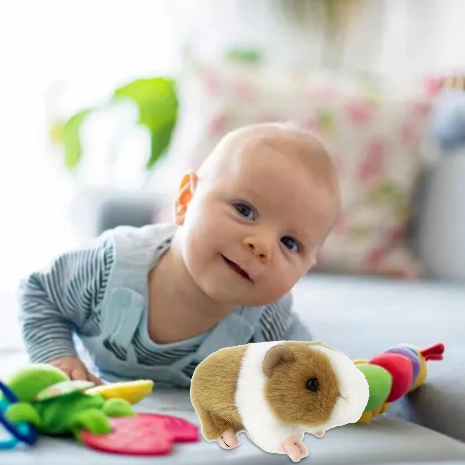 18cm Hamster Păpuși de Pluș Jucării Simulare Drăguț cobai Papusa de Plus Hamster Papusa de Carpa Comfortabl Păpușă Jucărie Cojines Peluches