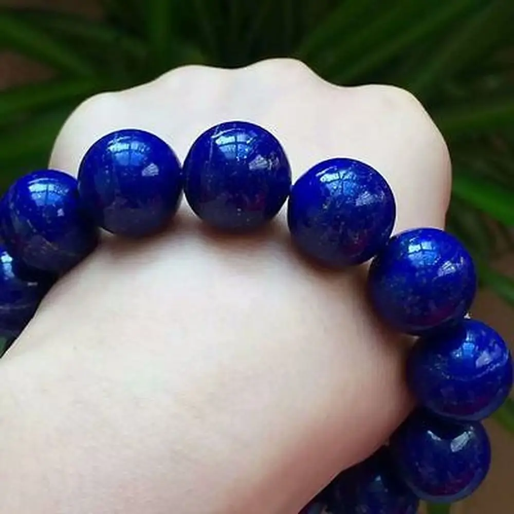 18mm Natural Veritabil Regal Albastru Lapis Lazuli Piatră prețioasă Margele Rotunde Brățară AAAAA Pentru Femeie Bărbat Piatră de Vindecare Bratari