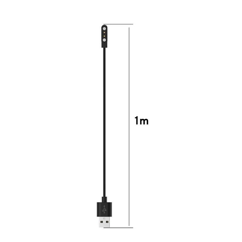 1m USB Universal Magnetic 2 Ace 4 mm Cablu de Încărcare pentru -Ticwatch GTX Ceas Inteligent brățară Brățară și mai mult