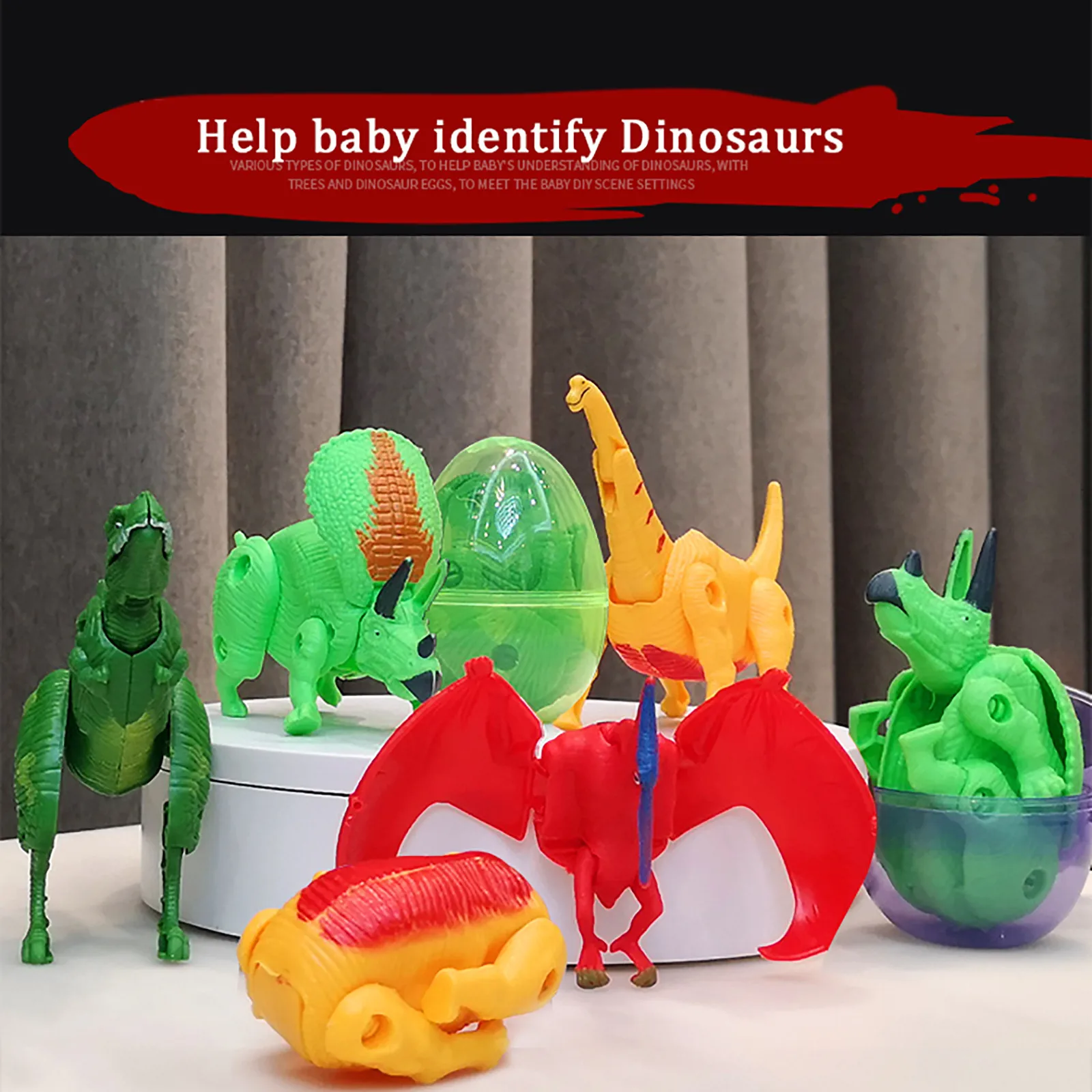 2020 Jucarii pentru copii 1 buc Easter surprise Oua de Dinozaur Jucărie Model Deformat Dinozauri Ou Pentru Copii Colectie de dropshipping