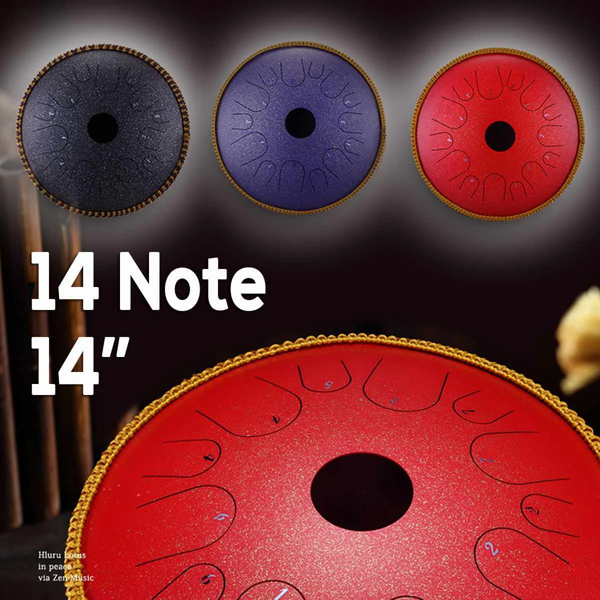 2020 Nou! Actualizat 14inch Profesionale 14 Note Handpan tobe de Aramă Handrum+Geantă de Mână de Tobe Instrumente Muzicale de Percuție Cadouri
