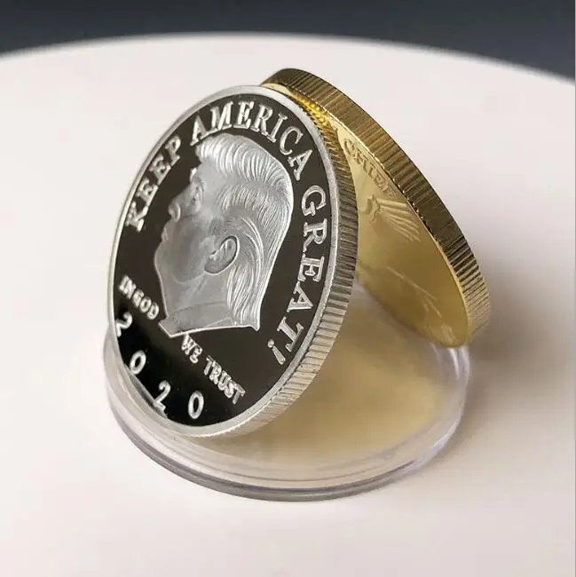 2020 Trump Monede Monede Comemorative 45-lea Președinte American Donald Artizanat Suvenir Aur, Argint Insigna Metalică de Colectare Non-currenc