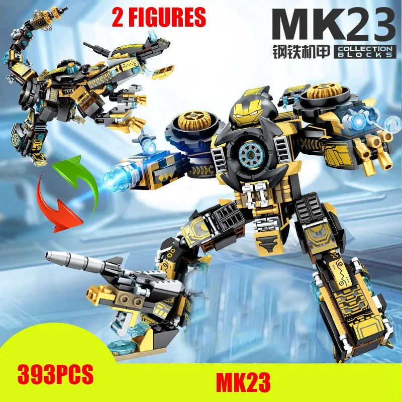 2021 Nou Război Super Eroi Armura De Fier Robot Blocuri Infinity Mașină Mk44 Patriot Cifre Război Cărămizi De Jucărie Pentru Copii Băiat
