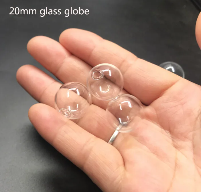 20mm Glob de Sticlă cu bule de Cristal de Sticlă flacon Mingea Farmec se potrivesc Pandantiv Brățară Colier Accesorii de Par DIY Meșteșug cadou 50pcs