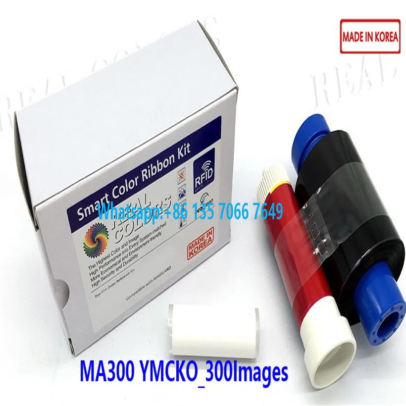 20Pieces Compatibil MA300 YMCKO Ribbon de 300 de Imagini pentru Magicard Enduro/ Enduro Duo Pronto Printer