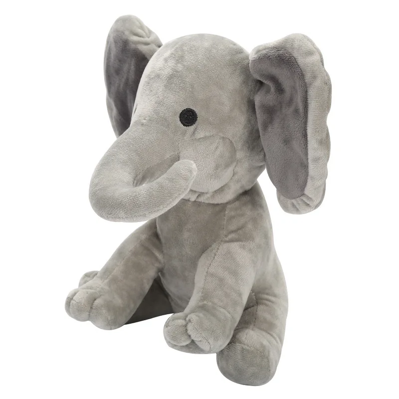 23cm Kawaii Drăguț Umplute Jucărie de Pluș Roz/Gri Elefant Animale de Pluș, Păpuși de Pluș Cadou pentru Copii