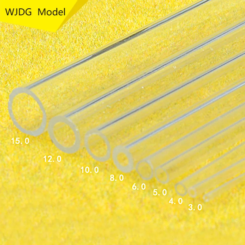 30 Buc Lungime 50cm direct 2-15 mm acril tub DIY nisip de construcție model de masă de material transparent gol tub circular
