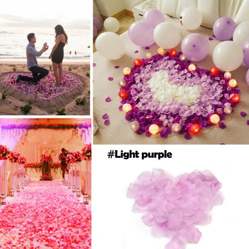 4 Culori 300 buc Diverse Culori de Flori de Mătase Petale de Trandafir Petrecere de Nunta Decoratiuni