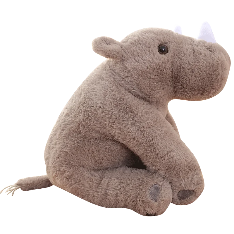 40-60cm de Desene animate drăguț rinocer păpușă jucărie de pluș drăguț rinocer mare animal perna pacifica papusa trimite cadou de ziua de nastere