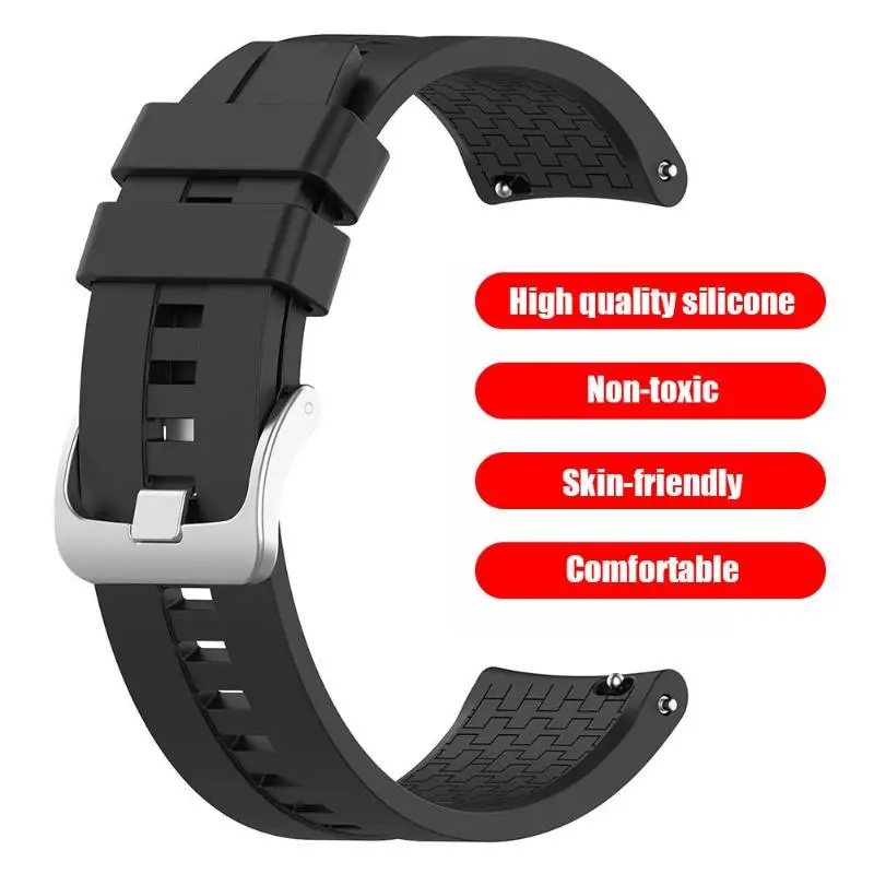 46mm Ceas Silicon Trupa de Înlocuire pentru Huawei Watch Active Curea Sport Inteligent Banda Curea pentru Ceas Huawei GT/GT Active Brățară