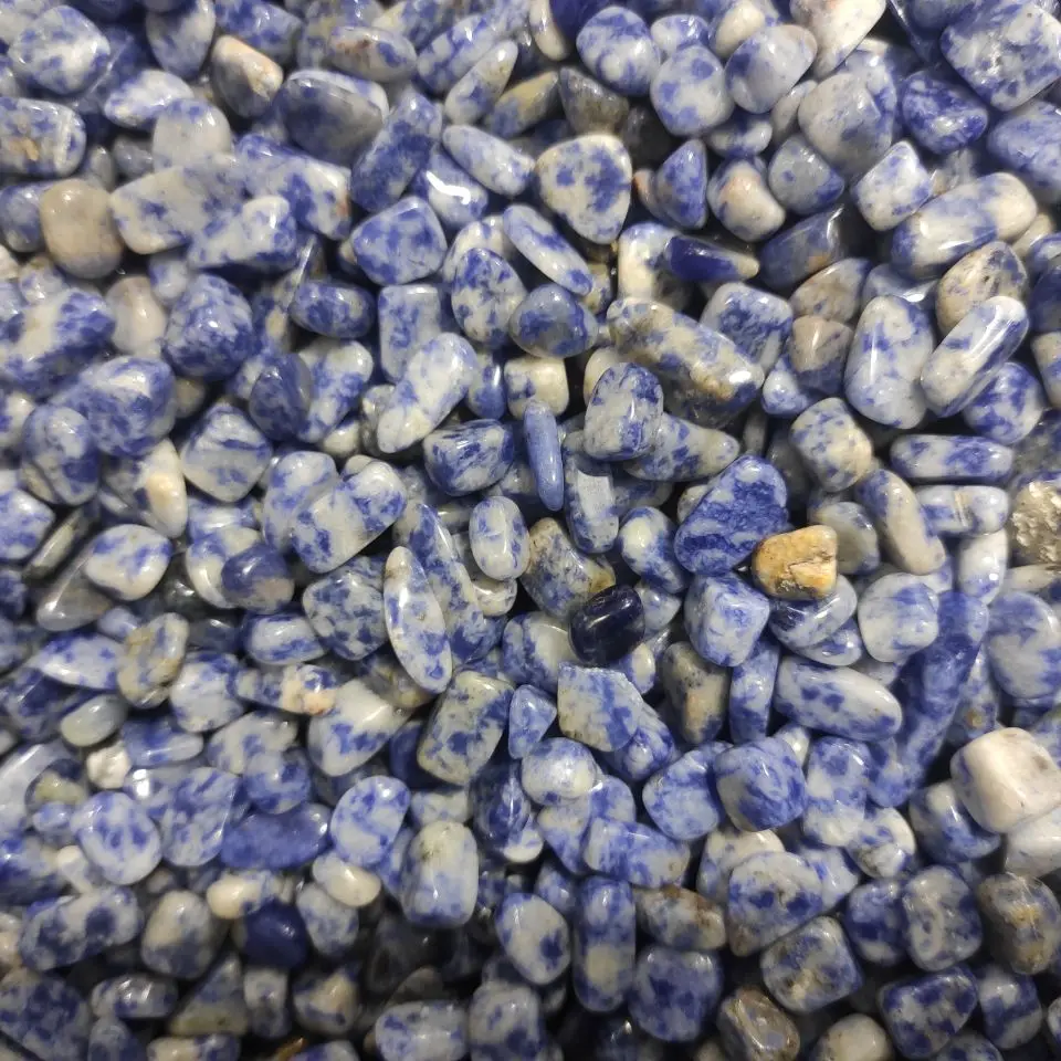 50g Natural Punct Albastru Punct de Cristal Pietriș Lustruit Scazut Pietre de Vindecare Decor Pietre Naturale și Minerale