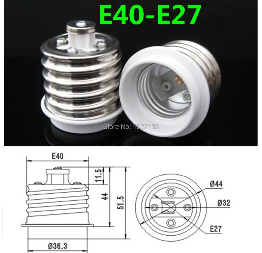 50pcs E40 să E27 LED edison șurub adaptor soclu E40-E27 lampă de masă suport adaptor candelabru lampă de bază lampă lumânare converter