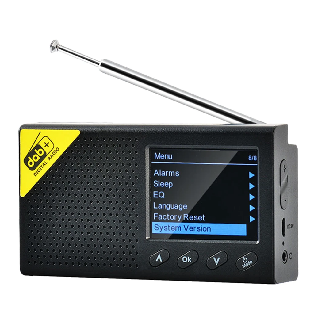 Acasă Portabil Radio Digital DAB Baterie Reîncărcabilă Difuzor Bluetooth