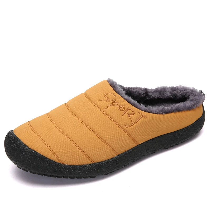 Apanzu femei papuci Cald iarna Pantofi de Interior impermeabil papuci Non-alunecare cameră slide-uri pentru femei de Casa Papuci de casa pentru bărbați plus dimensiuni