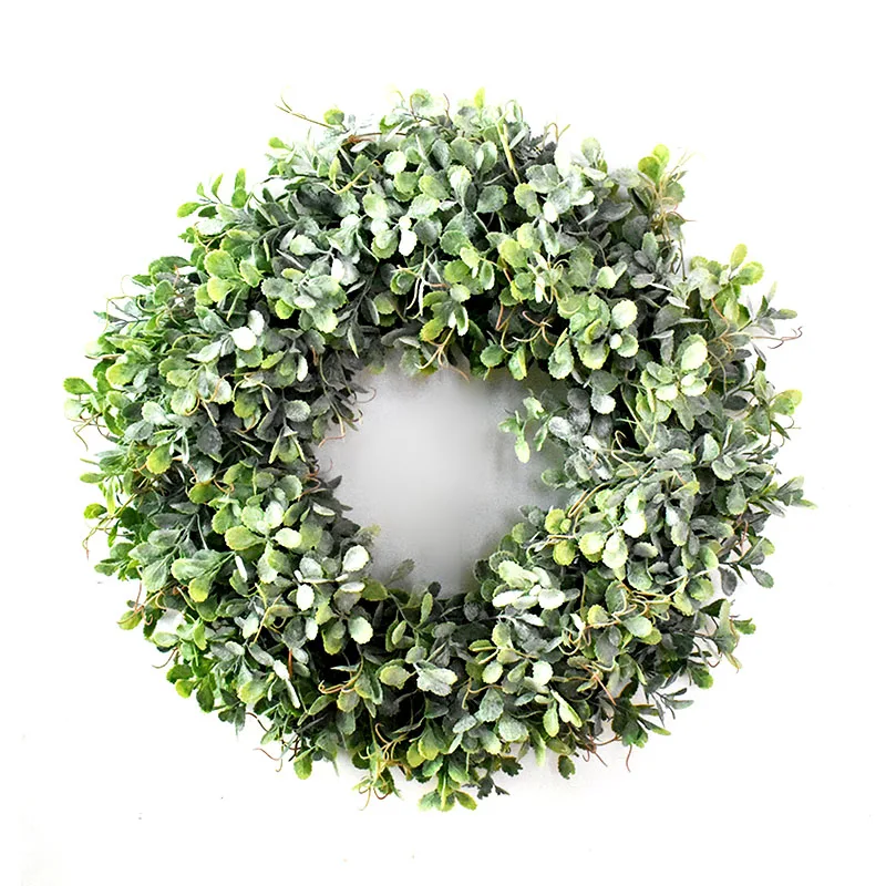 Artificiale Cimișir Coroană de flori Faux Verdeață Coronita pentru Usa din Fata Ferma de Primăvară Biroul de Acasă Cadou de Paște Decor Nou