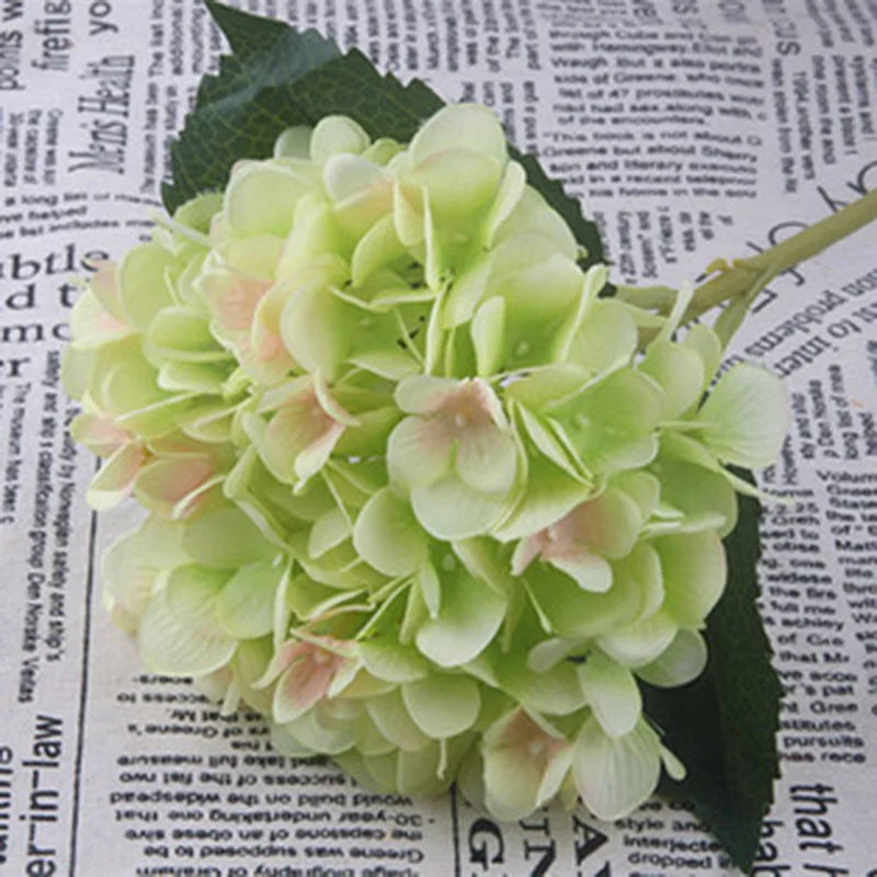Artificiale Floare Hortensie Singur Nunta Hortensia Flori Artificiale Flori De Mătase Arcuri De Crăciun Acasă Flori Decorative