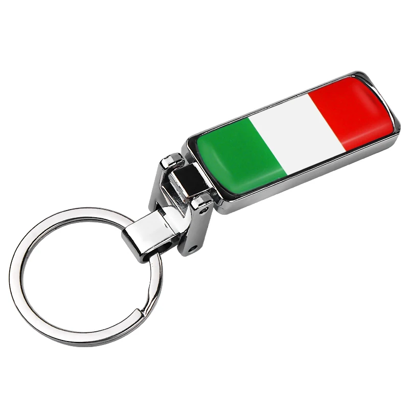 Auto universale Styling Italia Flag-Cheie Inel Breloc Bărbați Femei Portofel Cheie Lanț Pandantiv Accesorii Pentru Ford, Alfa Romeo, Jeep, etc