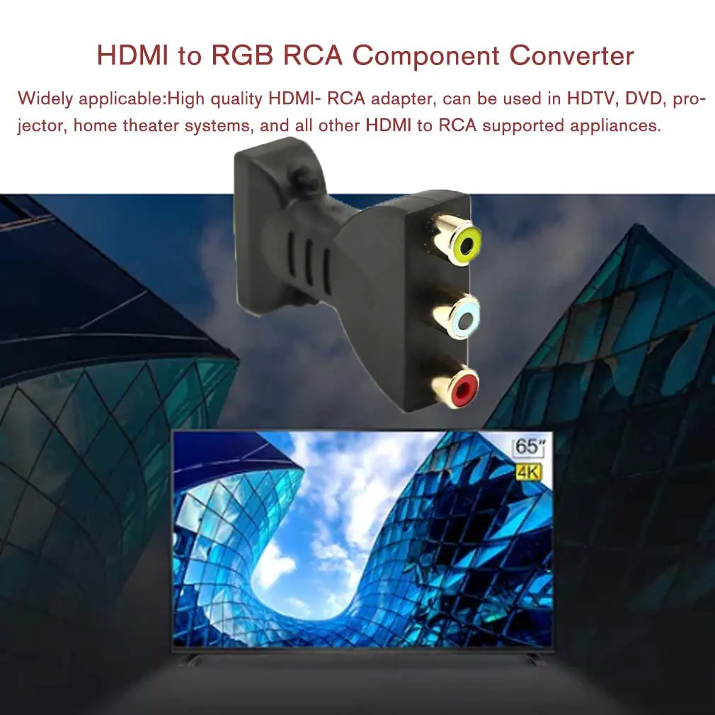 AV Digital de Semnal HDMI compatibil Cu 3 RCA Audio Adaptor Component Video Converter Audio Adaptor AV Component Converter