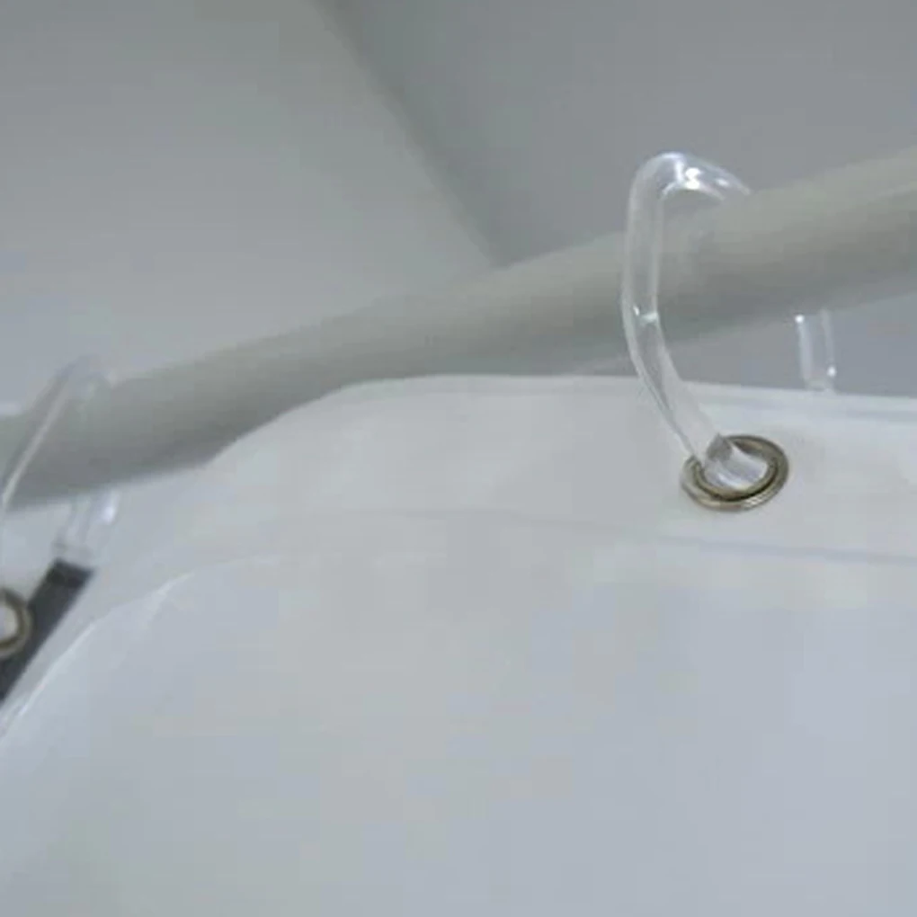 Baie perdeaua de la duș cârlig curbat transparent C-tip suspensie perdea de duș inel perdea de baie accesorii perdea cârlig