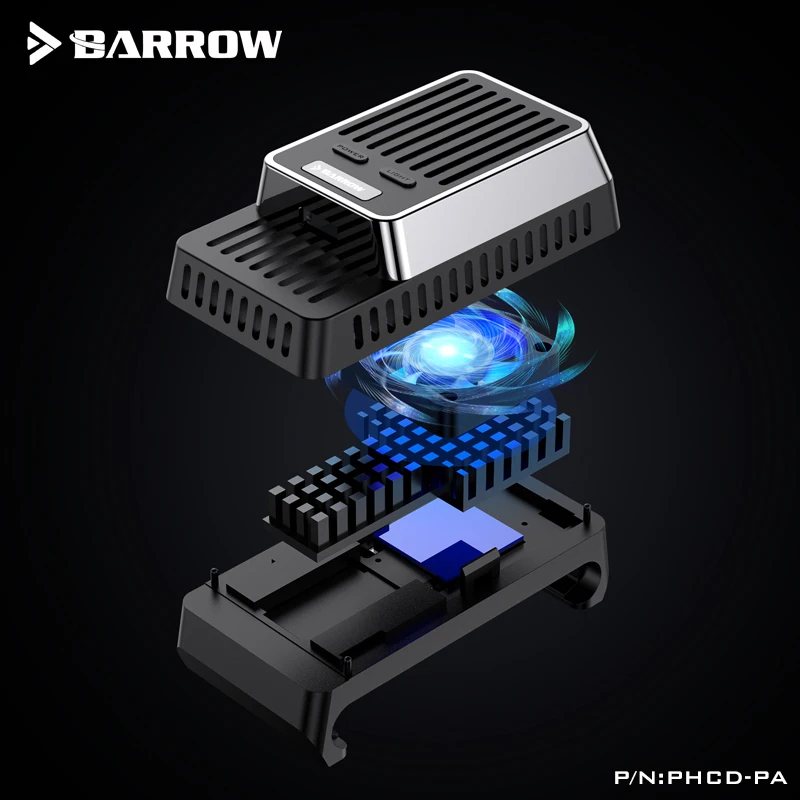 Barrow PHCD-PA Mobil Telefon mobil Semiconductoare Cooler,telefon Mobil radiatorul de Răcire Ventilator Cu Lumina Frigider Portabil
