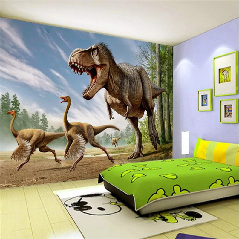 Beibehang Personalizate 3d wallpaper 3D dinozaur murală TV fond camera de zi dormitor perete decor acasă