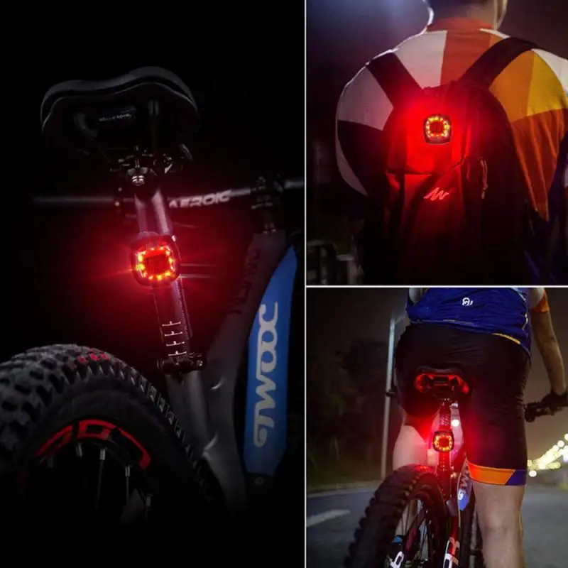 Bicicleta Lărgi Iluminat Mini LED-uri Impermeabil Biciclete Coada Lumina USB Reîncărcabilă MTB din Spate Lampă de Siguranță Noapte cu Bicicleta Accesorii
