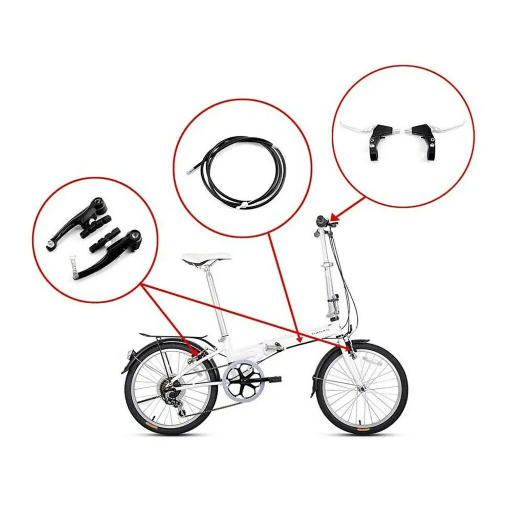Biciclete de munte de frână kit (un set de negru frâne) a bieletei de direcție frână de bicicletă rutier pliere mașină de frână set