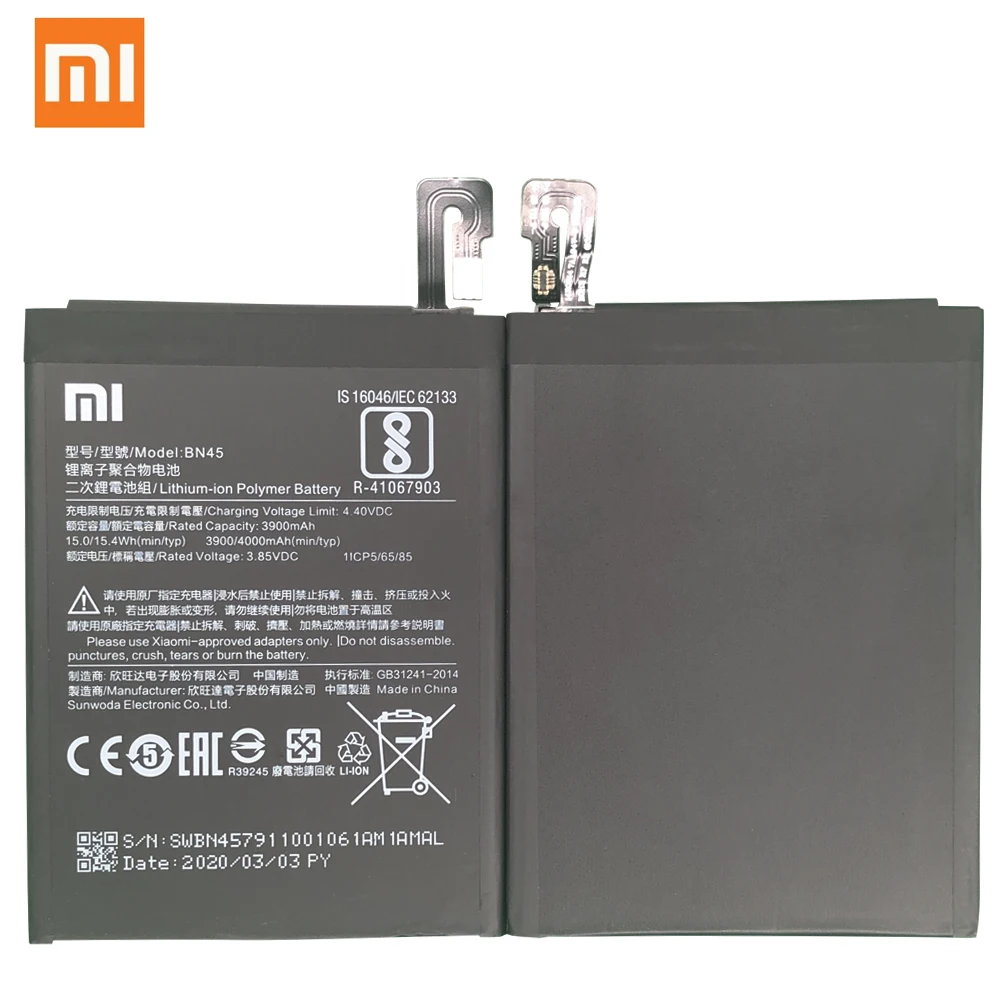 BN45 BN43 BN41 BM45 BM46 Baterie Pentru Xiaomi Redmi Note 5 4 4X 3 2 Nota 2 Note3 Note4 Note4X Înlocuire Bateria Litiu-Polimer