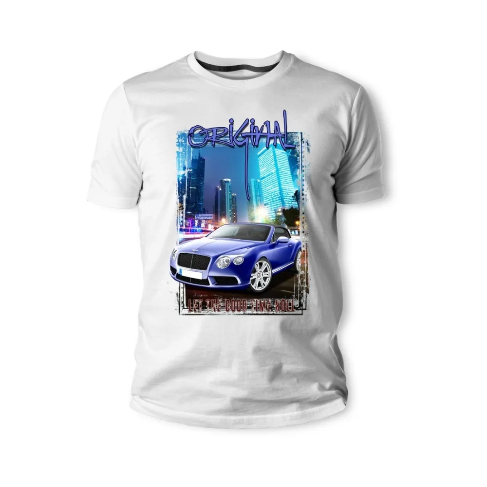 Camasi Fashion 2019 T-Shirt Clasic Britanic masini de Legenda Continental GTC V8 Blau2 Auto