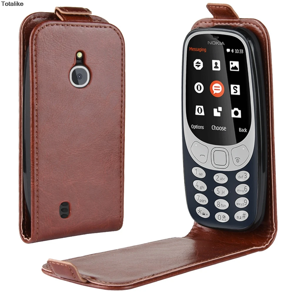 Caz pentru Nokia 3310 3G 4G caz din piele cataramă Magnetică Toc flip caz Money slots Caz de Protecție