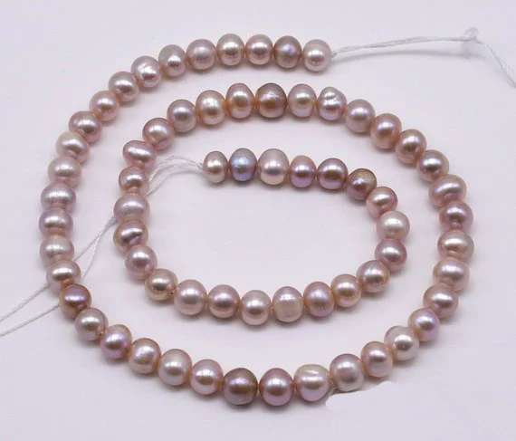Cele mai noi Bijuterii din Perle,6-7mm de Cartofi de Culoare Lavanda Real de apă Dulce Pearl Margele Vrac,Culoare Naturala DIY Pearl Pentru Femeie