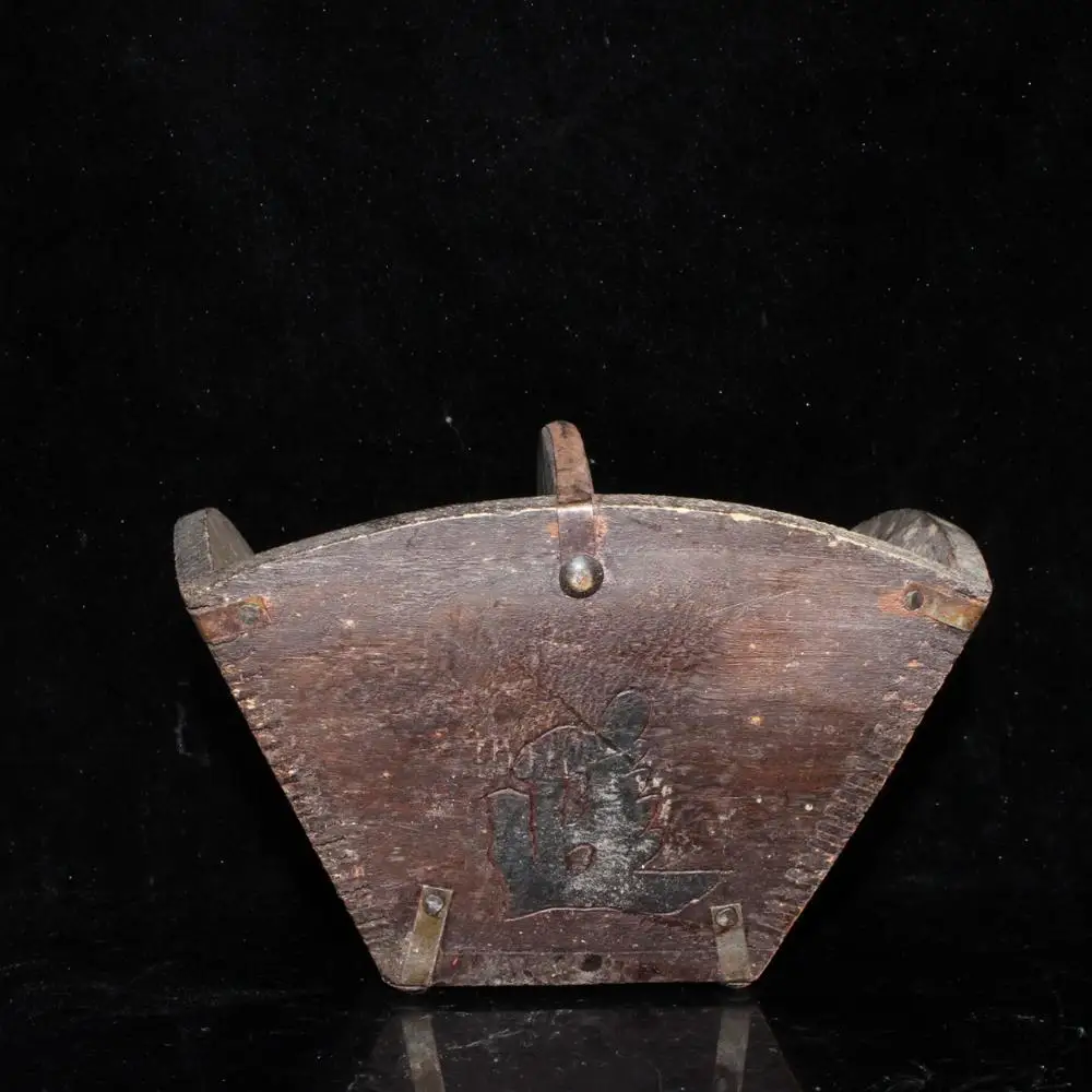 China Beijing vechi vechi de bunuri Volumetrice Cereale Instrument de Măsurare Lemn Pur Sunjin Găleată