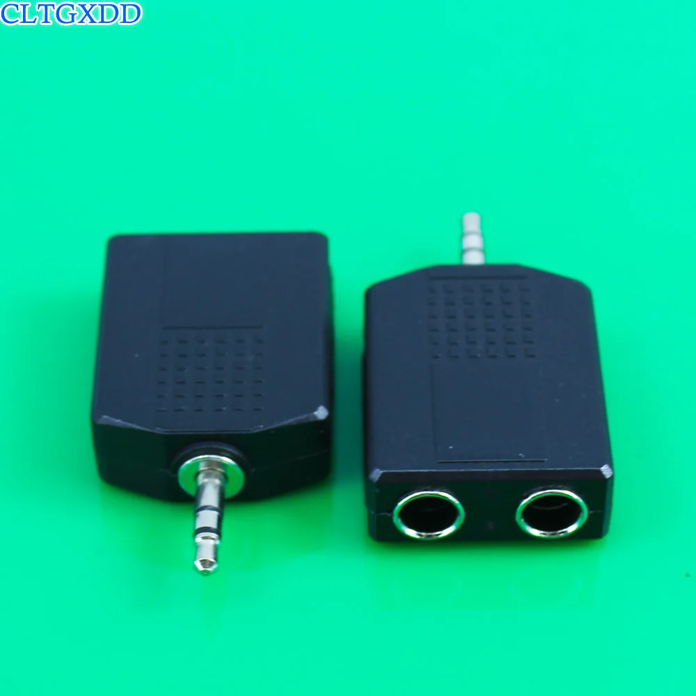 Cltgxdd Jack Audio de 3,5 mm Conector Mono Rândul său Dublu 6.35 Feminin Adaptor ,Jack de 3.5 mm Masculin la 6,5 Două Femei Conector Plug