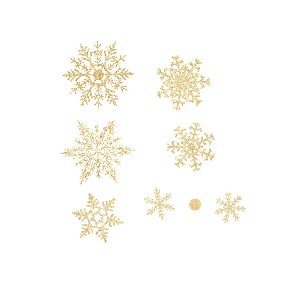 Combinație de aur Fulg de nea Fereastra Autocolant Iarna Sticlă Autocolante de Perete Camera pentru Copii Decor de Crăciun pentru Acasă de Anul Nou Decorati