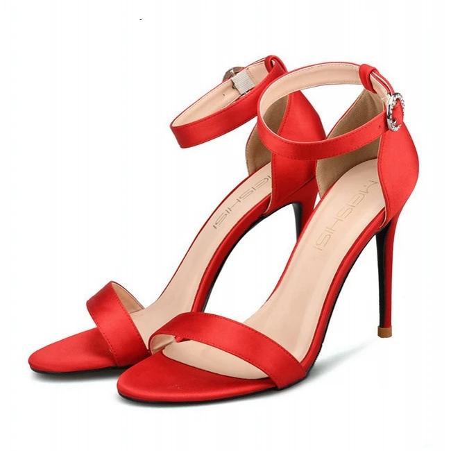 Confort Sandale 2019 Nou Stil De Moda Pentru Femei Solide Pantofi De Vara Dimensiuni Mari, Elegante, Petrecere De Nunta Sexy Pantofi Cu Toc J0042