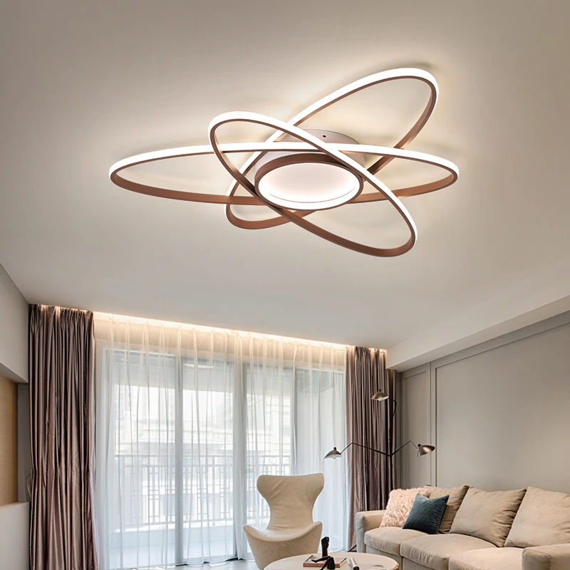 Creative LED-uri Moderne Candelabru Dormitor Lampa Sala de Mese hardware-ul de Montare pe Suprafață iluminat Candelabru de Dimensiuni 60/85/98/120CM