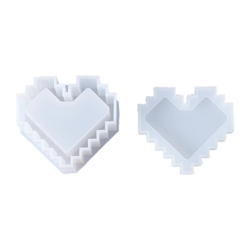 Cristal Rășină Epoxidică Mucegai Dragoste în Formă de Inimă Cutie de Depozitare Turnare Mucegai Silicon Meserii DIY Bijuterii Instrumente