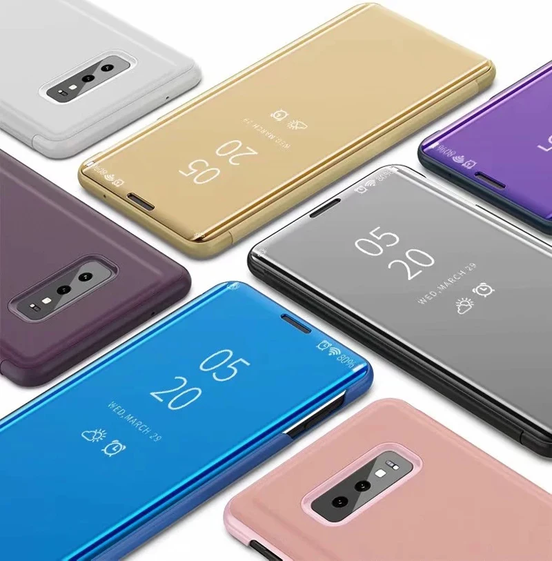 De lux Placare Oglinda Telefon Acoperă Pentru Samsung Galaxy S10 5G Caz S10+ Suportul Capacului Coque S10 Plus Capac de Protecție S10plus
