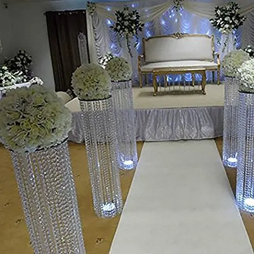 Decor de nunta Suport de Flori de Nunta Culoar de Cristal Piloni Nunta Pasarelă Sta Centrală pentru Petrecerea de Căsătorie