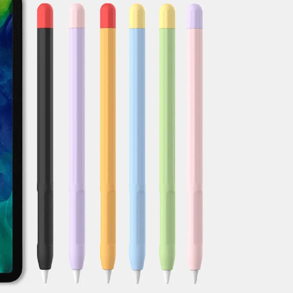 Drăguț Silicon Caz Creion Pentru Apple Pencil 2 Caz Pentru iPad Tableta Touch Pen Stylus Desene animate Manșon de Protecție Acoperă
